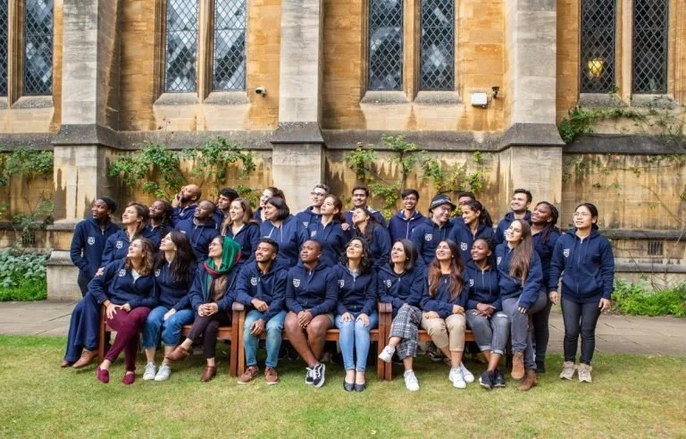  The 2019-2020 Weidenfeld-Hoffmann scholars at Harris Manchester College 