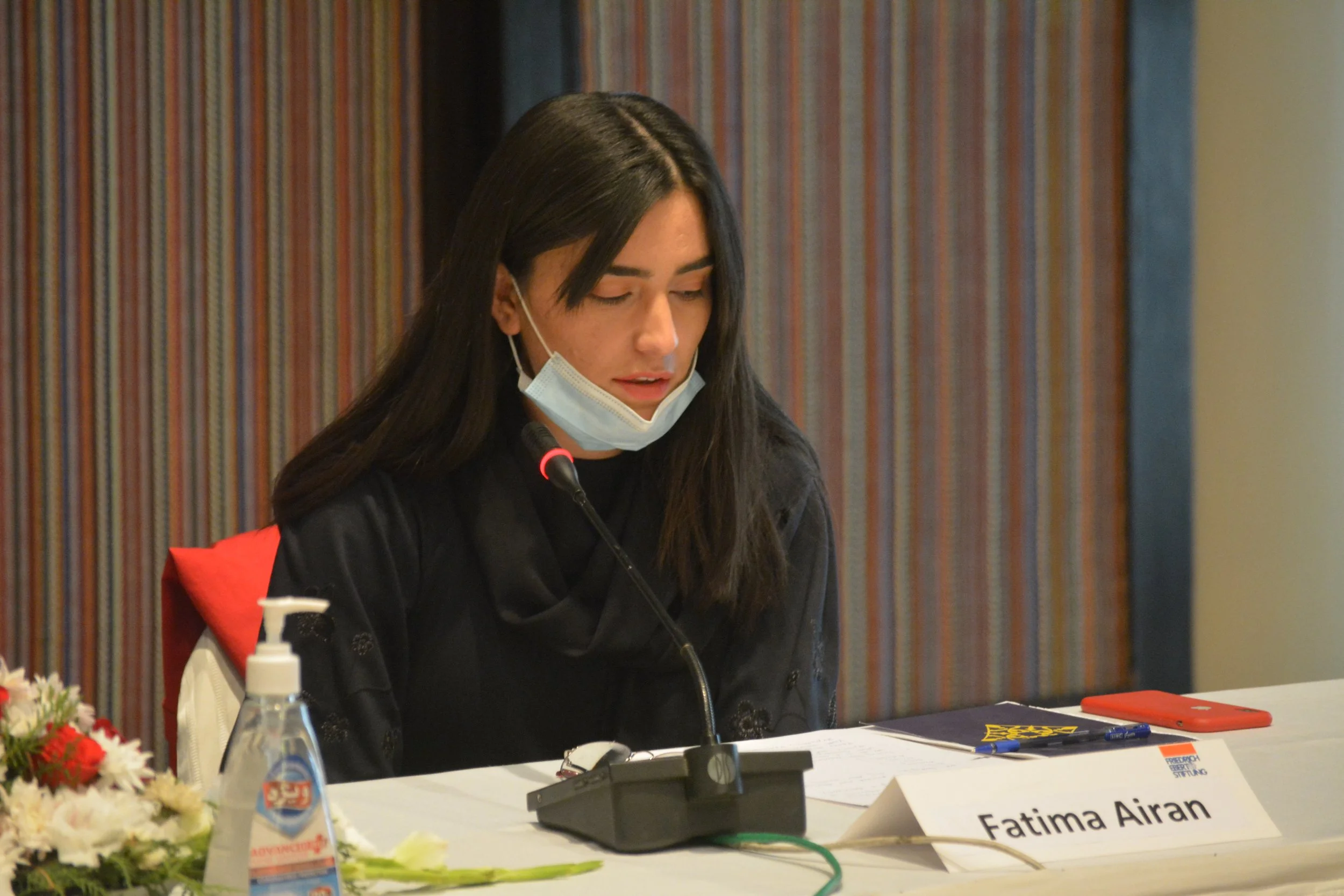  Conference in Kabul.  This photo was taken on 5th November 2020, in a session organized by Friedrich Ebert Stiftung (FES) Office in Afghanistan. The discussion was between the German Embassy in Kabul and FES's Young Leader Forum (YLF) members under the theme of 