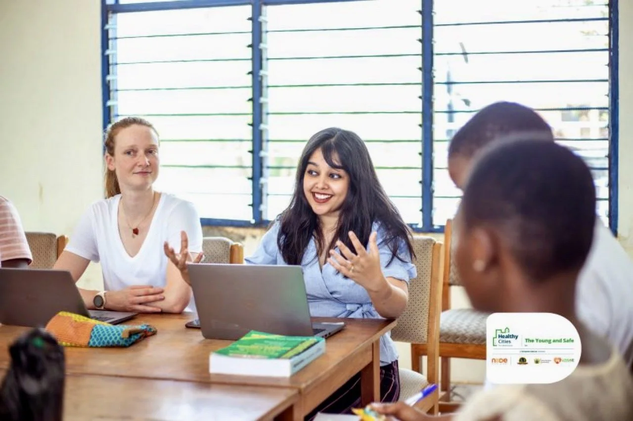 Rai Sengupta, on a mission to Ghana for an adolescent health project