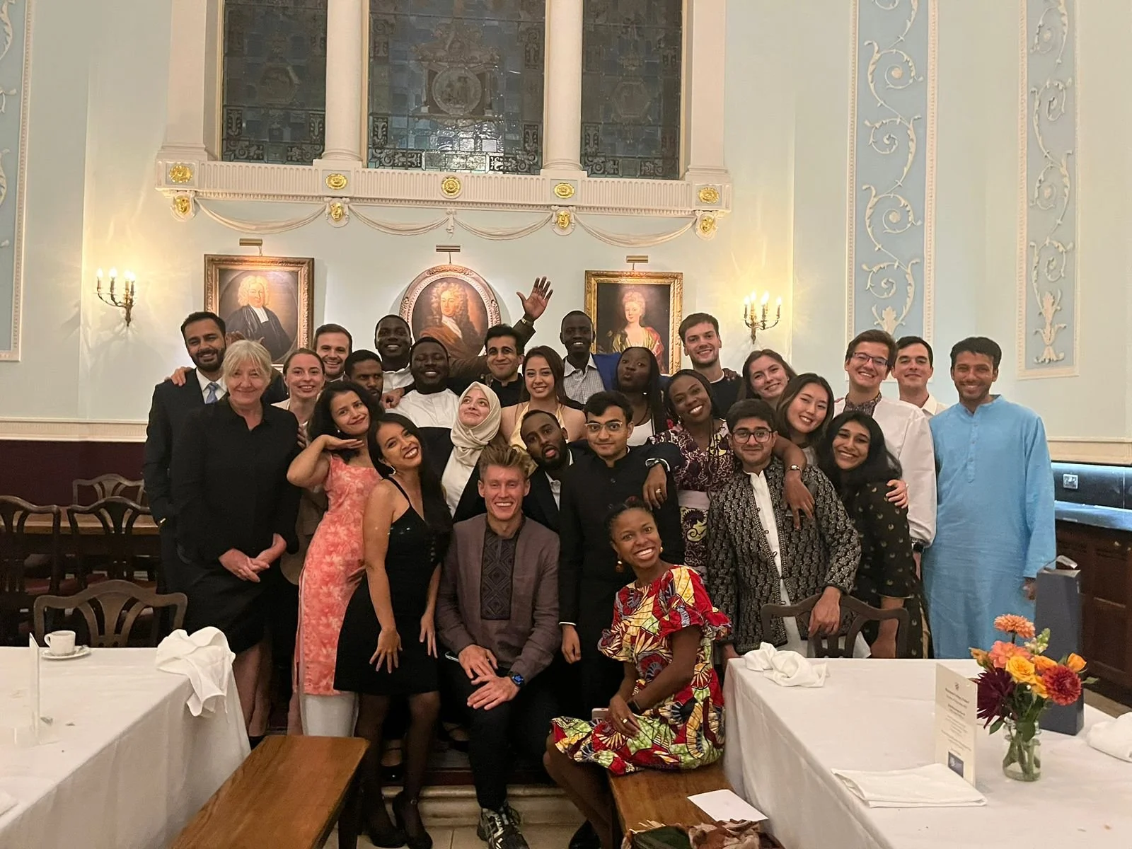  Our first formal dinner at Worcester College 