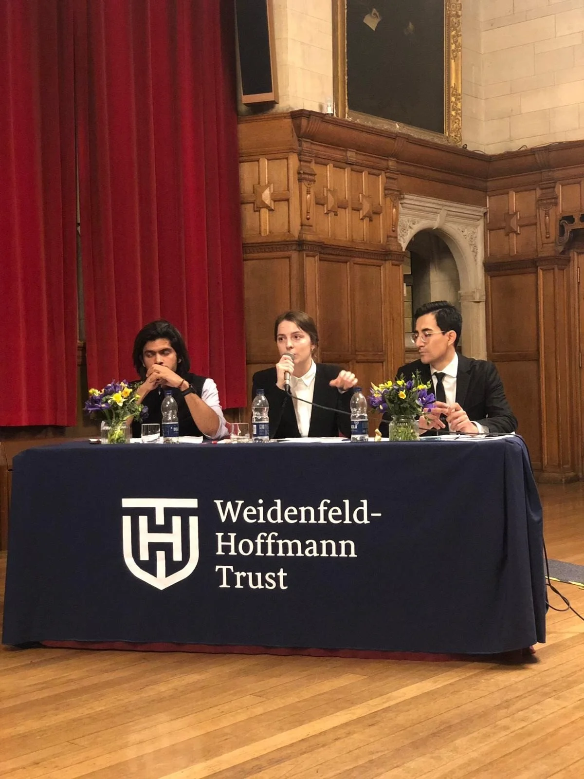 Lizaveta Trakhalina responds a tough question from the crowd. Pic: Laura Aristizabal