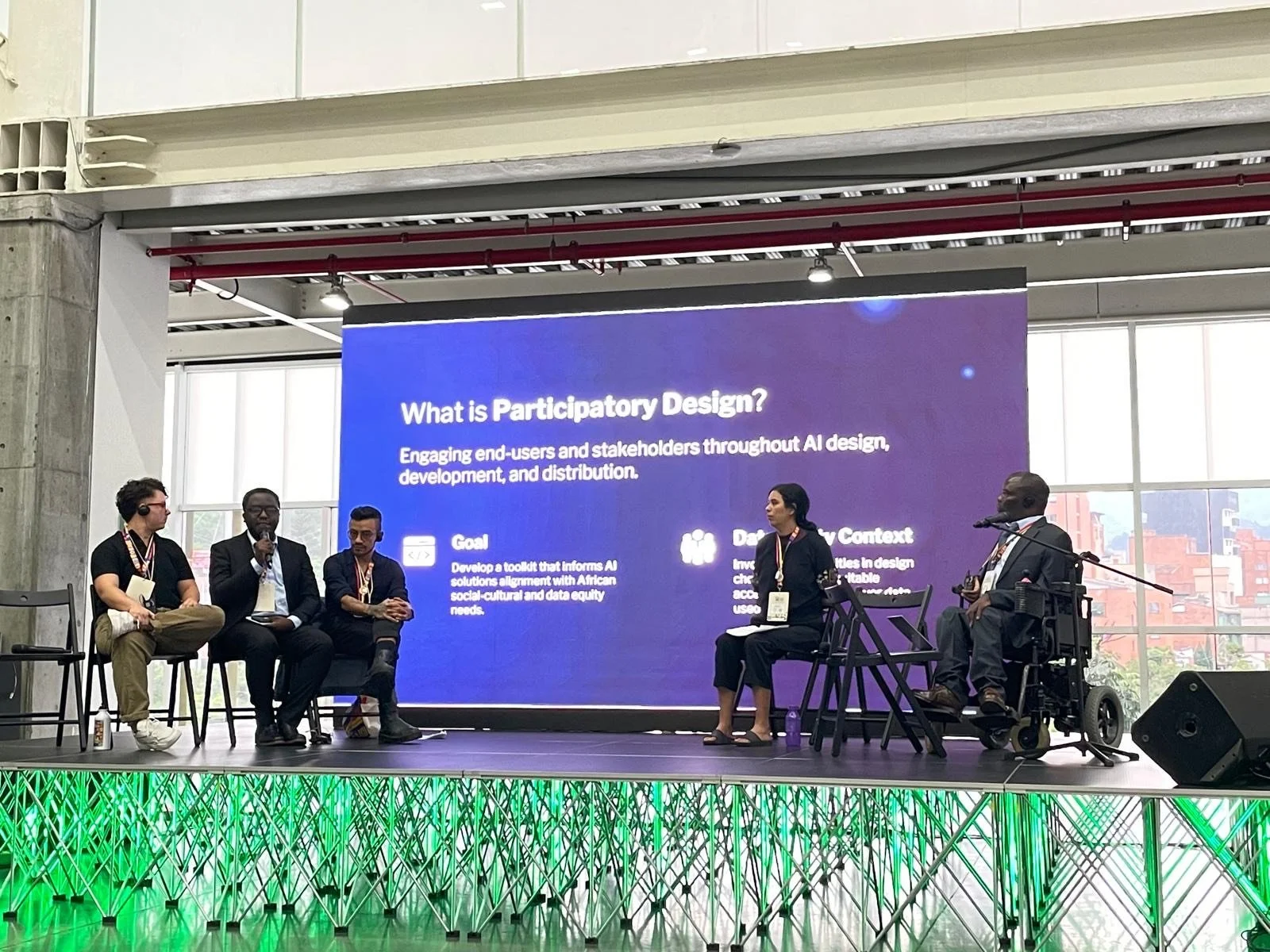 Ghislain (second from left) during a Panel Session at the World Data Forum, Credits: GPSDD
